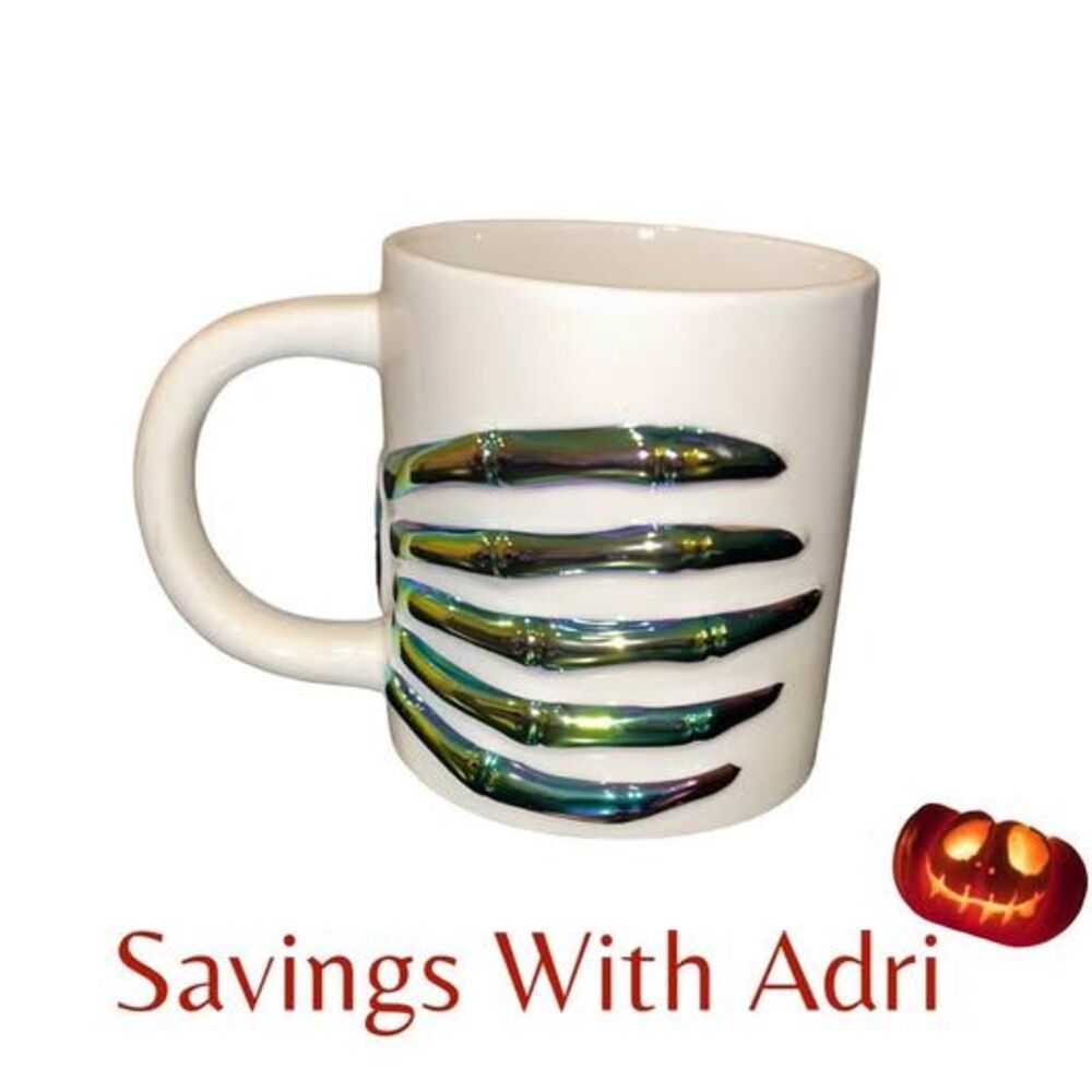 Halloween Skeleton Hand Mug